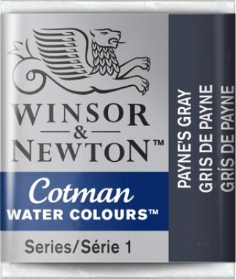 Winsor & Newton - Cotman Watercolour - 1/2 Pan - Paynes Grå