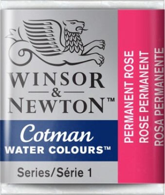 Winsor & Newton - Cotman Watercolour - 1/2 Pan - Permanent Rose Pink