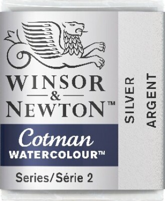 Winsor & Newton - Cotman Watercolour - 1/2 Pan - Sølv