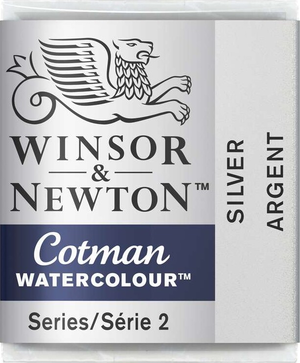 Winsor & Newton - Cotman Watercolour - 1/2 Pan - Sølv