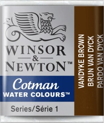 Winsor & Newton - Cotman Watercolour - 1/2 Pan - Vandyke Brun