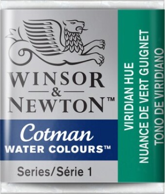 Billede af Winsor & Newton - Cotman Watercolour - 1/2 Pan - Viridian Nuance