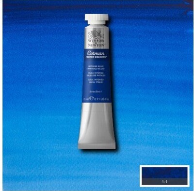 Winsor & Newton - Akvarelfarve - Cotman - Intense Blue 21 Ml