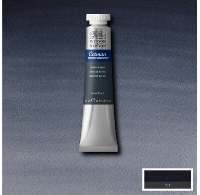 Winsor & Newton - Akvarelfarve - Cotman - Paynes Grey 21 Ml