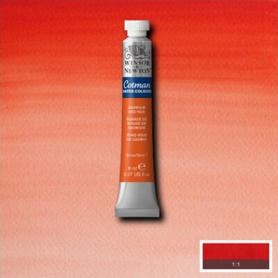 Winsor & Newton - Cotman Watercolour - 8 Ml - Cadmium Rød Nuance