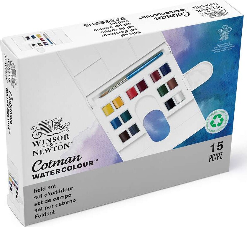 Winsor & Newton - Akvarelfarve Sæt - The Compact Set - 14 Farver