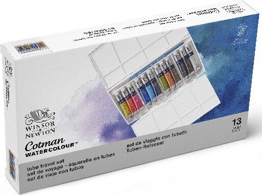 Billede af Winsor & Newton - Akvarelfarve Sæt Med 13 Dele - Tube Travel