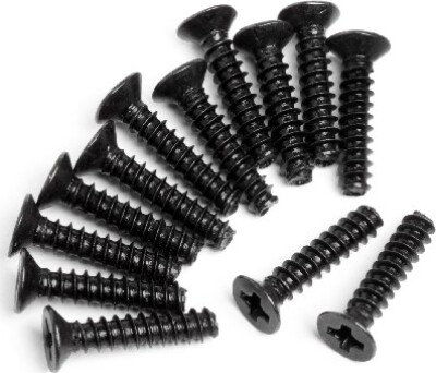 Countersunk Cross Head Self-tapscrew M3x14mm 13pcs - Mv22053 - Maverick Rc