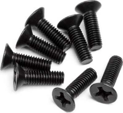 Countersunk Screw M3x10mm (4pcs) - Mv22055 - Maverick Rc