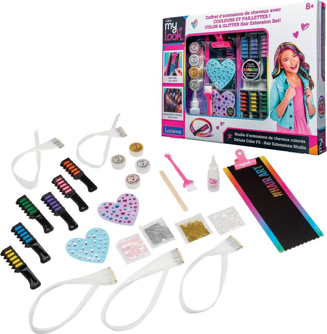 Cra-z-art - My Look Color & Glitter Hair Extension Studio Set