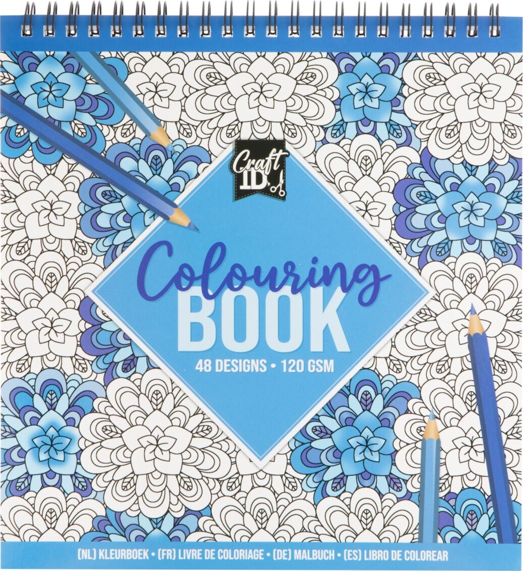 Creative Craft Group Malebog Mandala 21*20cm. 24s. 120g. BLÅ