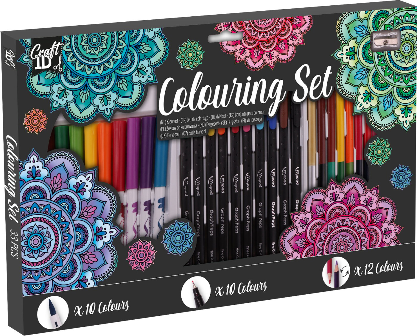 Craft Id - Colouring Set (33 Pcs) (cr5005/ge)