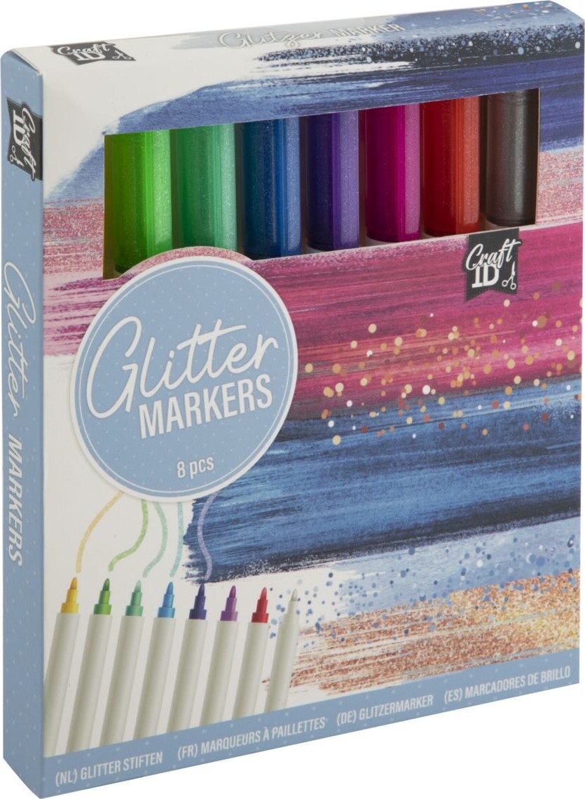 Craft Id - Glitter Tuscher - 8 Stk