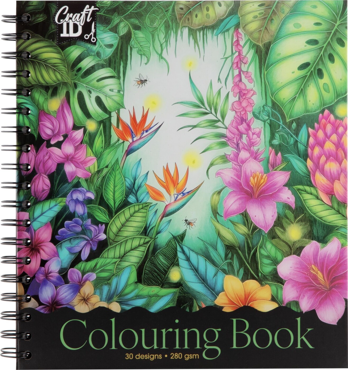 Blomster Malebog - 30 Sider - Craft Id - Bog