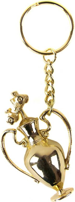 Crash Bandicoot Team Racing - Trofæ Nøglering - Guld Farve