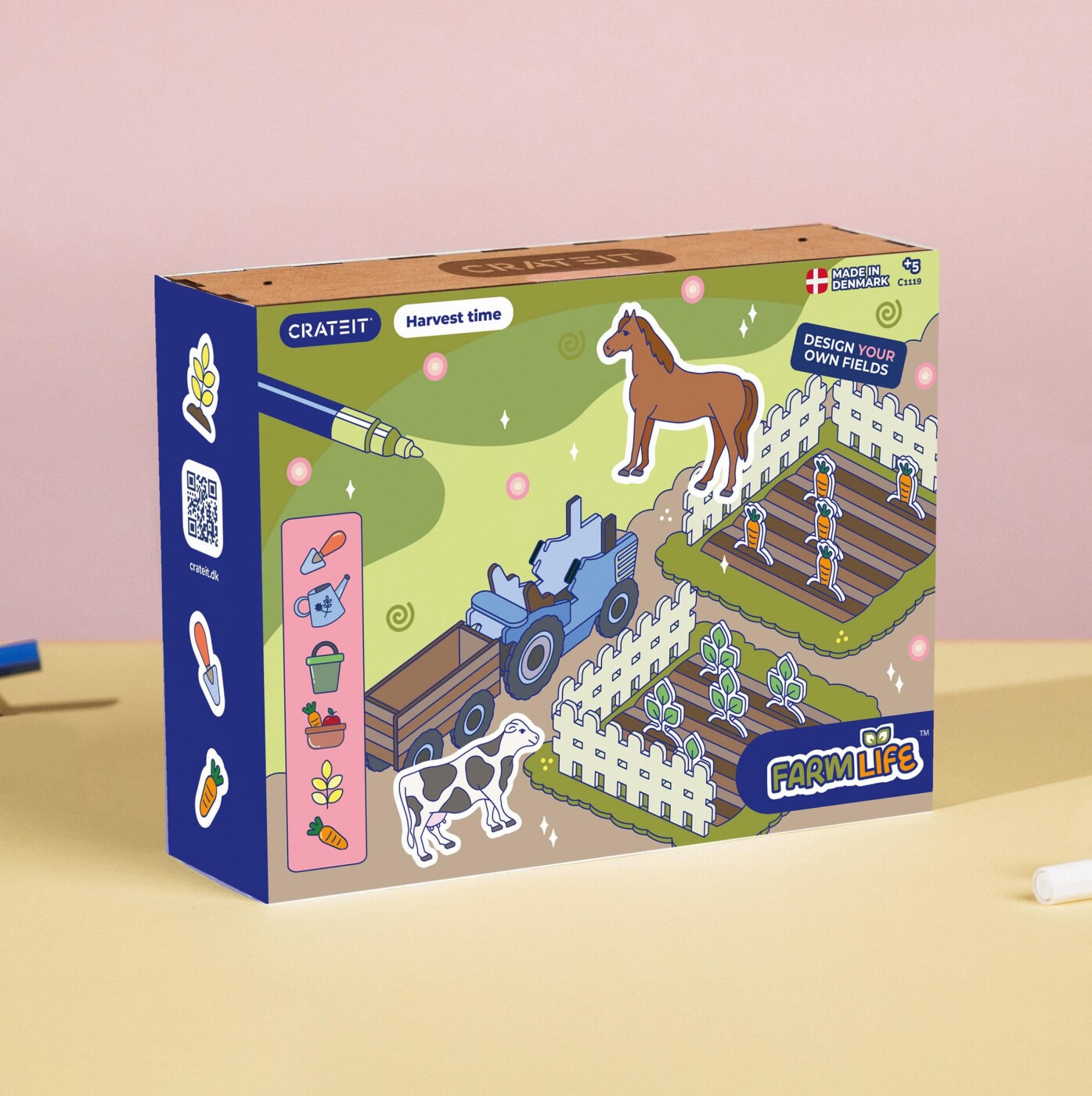 Crateit - Bondegården Trælegetøj - Markerne Høstes