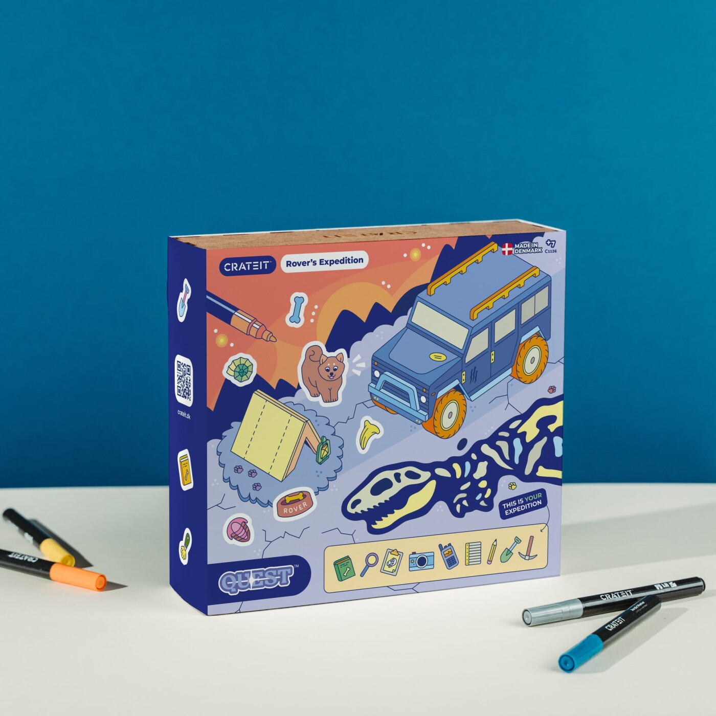 Crateit - Dinosaur Trælegetøj - Rover's Udflugt