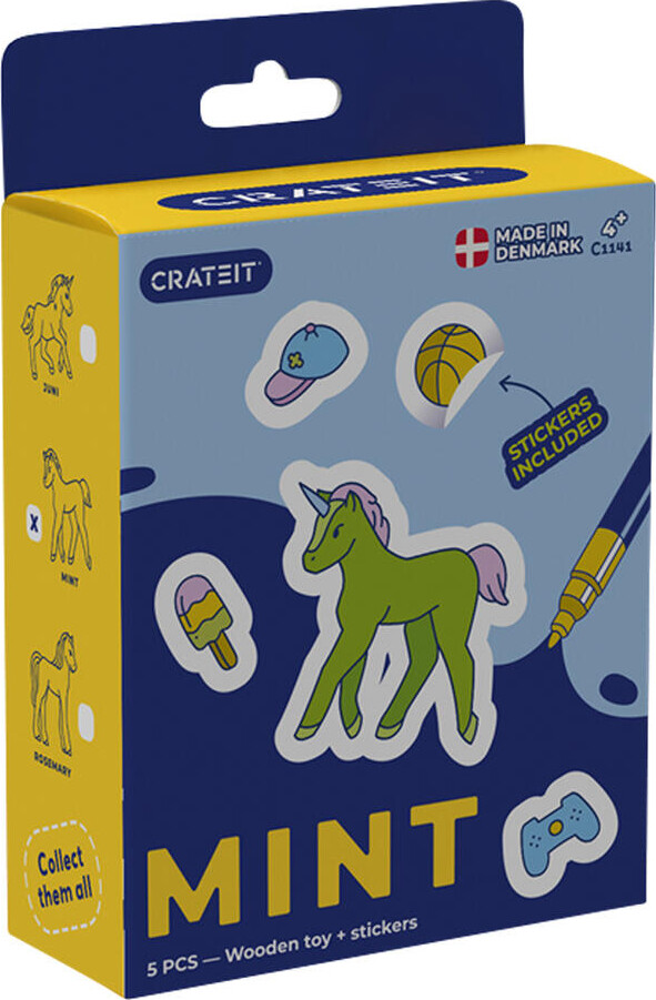 Crateit - Minis - Enhjørning I Mint