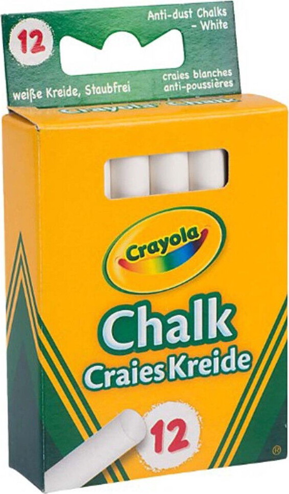 Crayola - Anti Dust Chalk - White 12 Stk