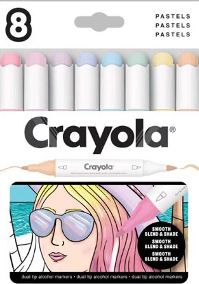 Crayola - Kunst Markører 8 Stk - Pasteller