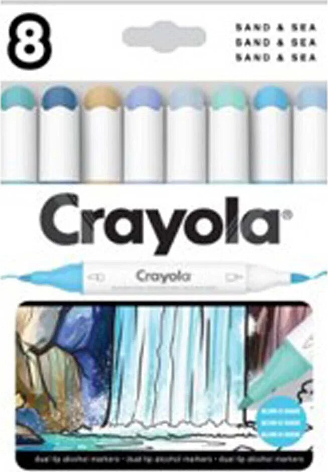 Crayola - Kunst Markører 8 Stk - Sand & Hav