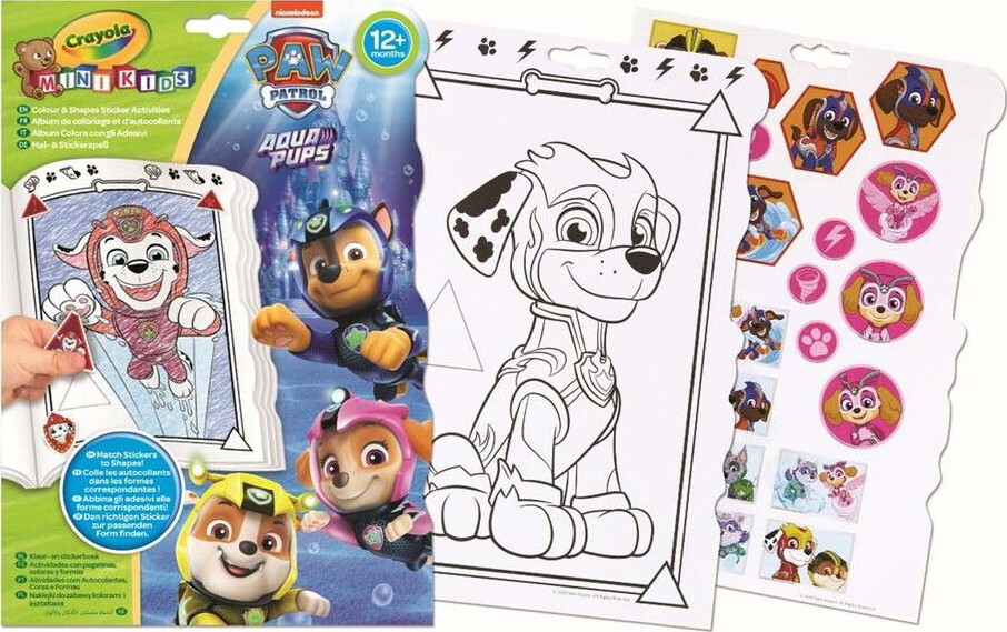Crayola - Mini Kids Paw Patrol Farvebog - Bog
