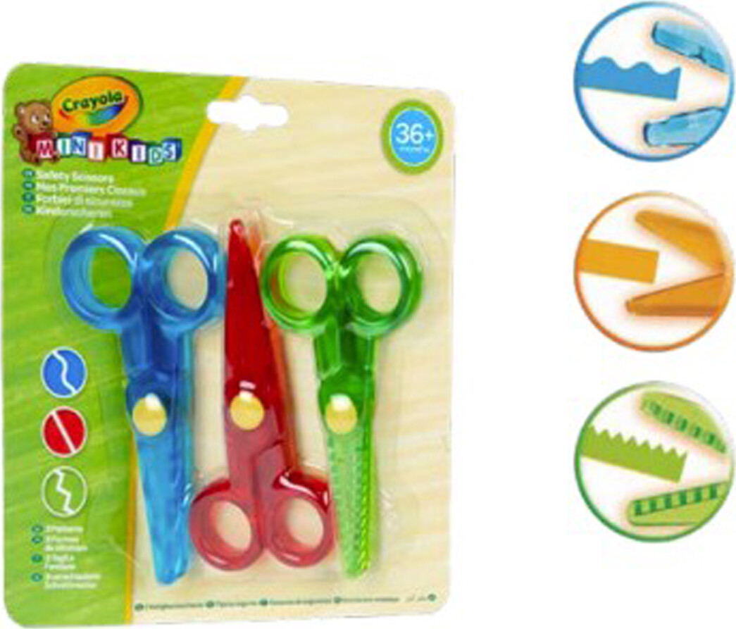 Crayola - Mini Kids Sikkerhedssakse 3 Stk