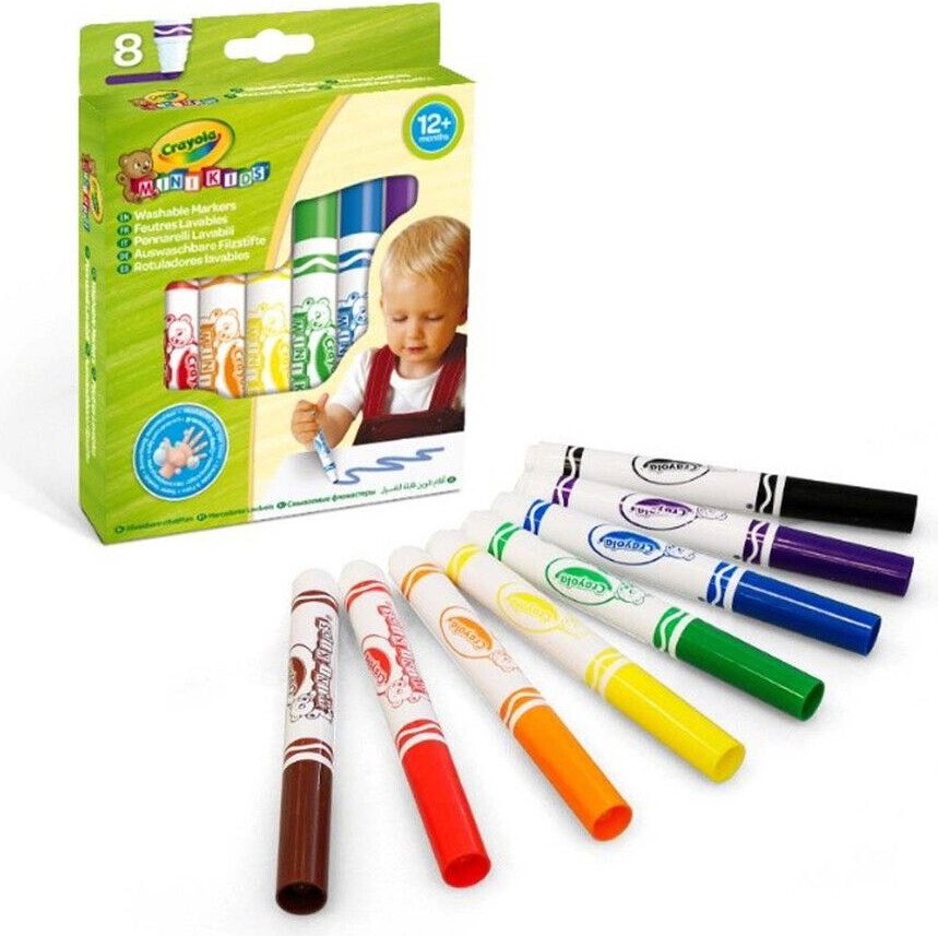 Crayola - Mini Kids Vaskbare Tuscher 8 Stk