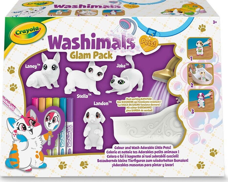 Crayola - Washimals Kæledyr Badekar Legesæt