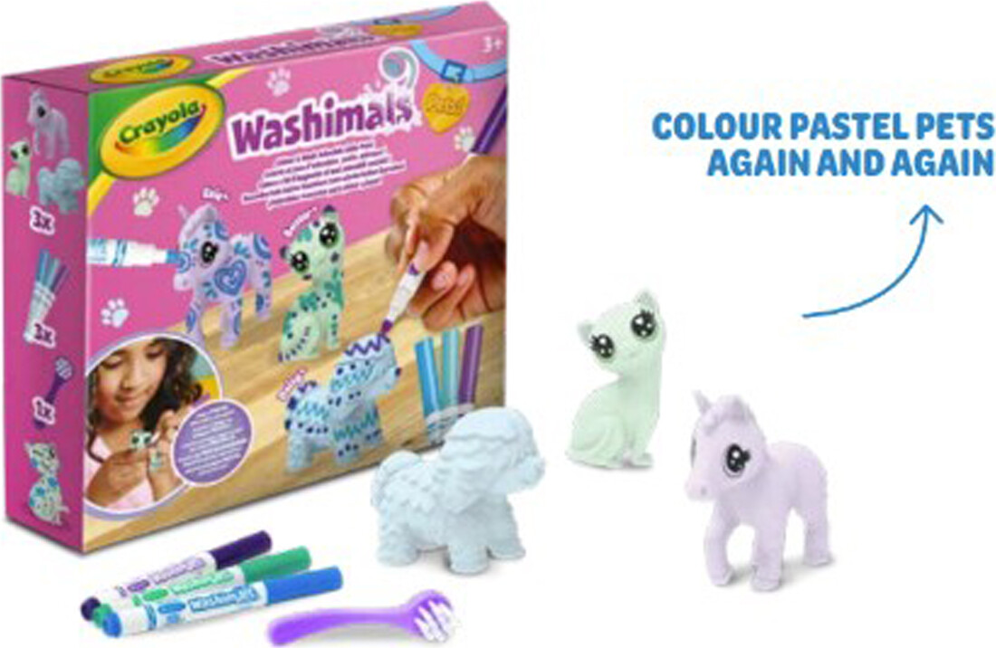 Crayola - Washimals Pastel Kæledyr