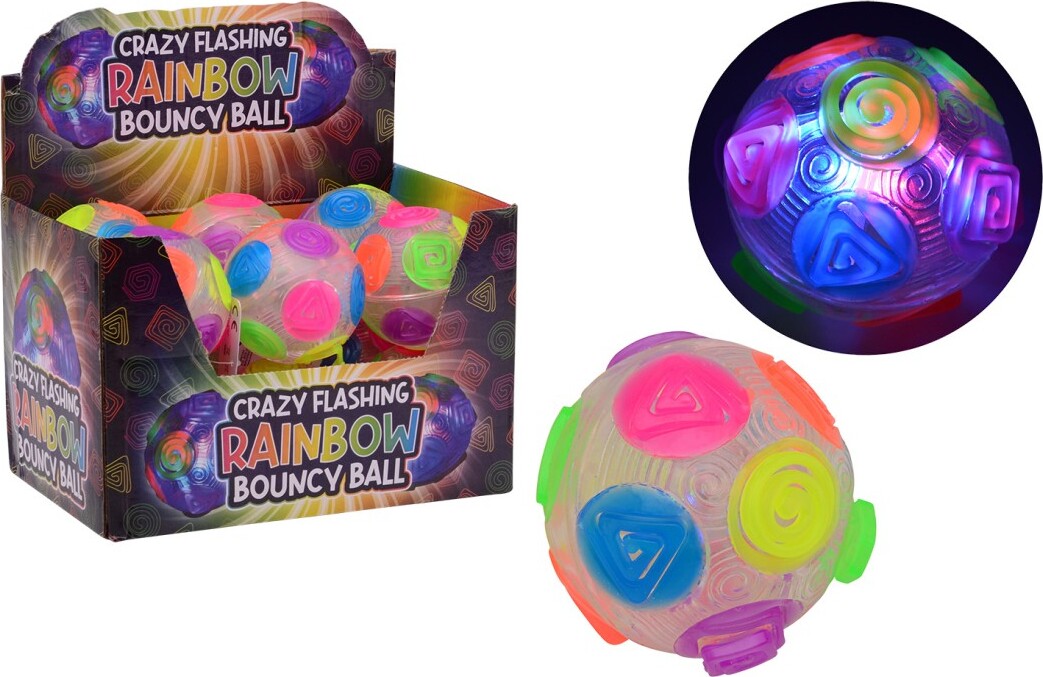 Crazy Flashing Rainbow Bouncing Ball With Light