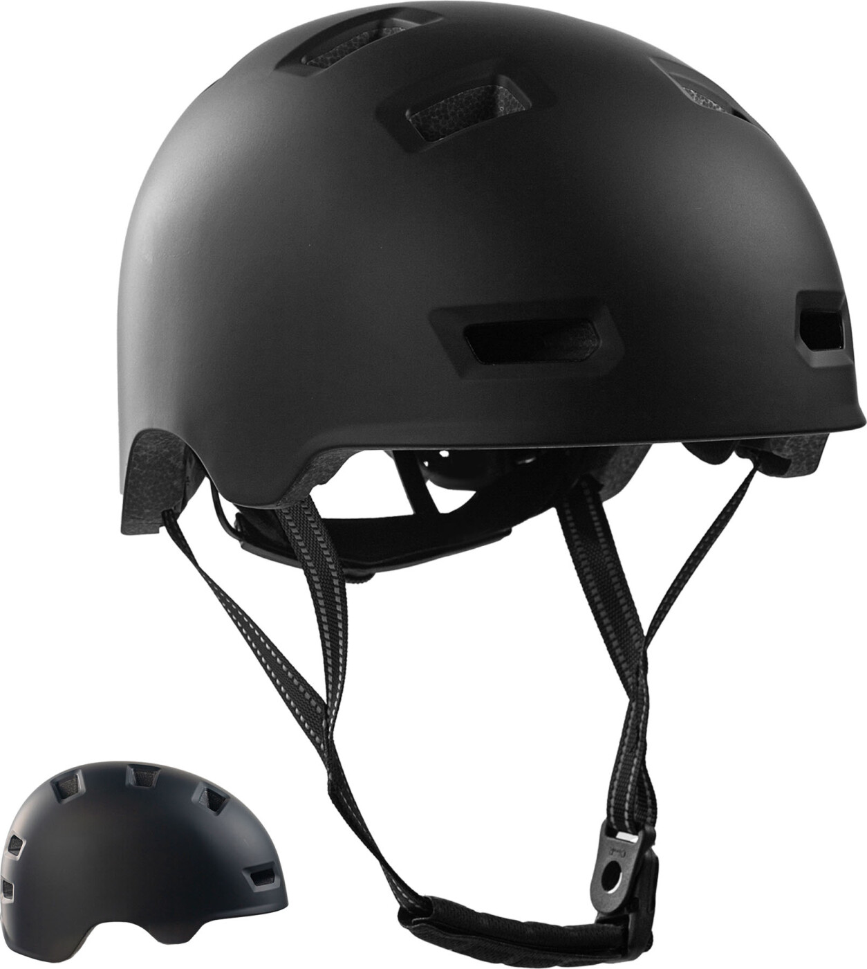 Crazy Safety - Sort Hjelm All Black - L (57-61cm)