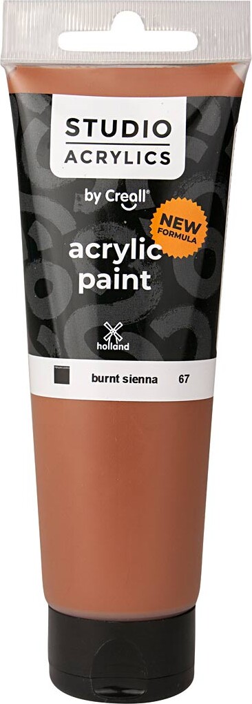 Creall Studio Acrylics - Akrylmaling - Dækkende - Burnt Sienna - 120 Ml
