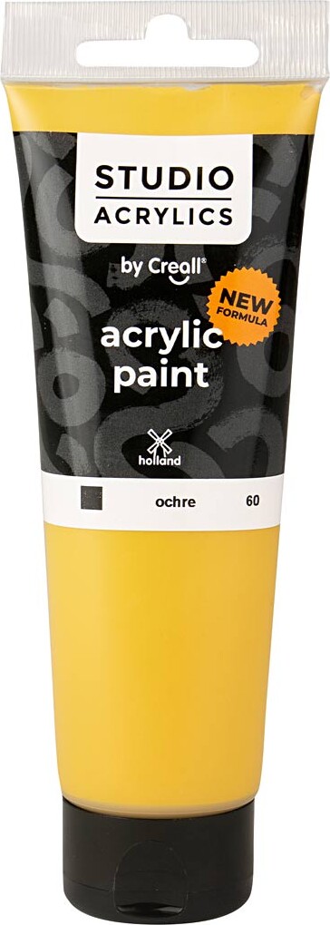 Creall Studio Acrylics - Akrylmaling - Dækkende - Okker - 120 Ml