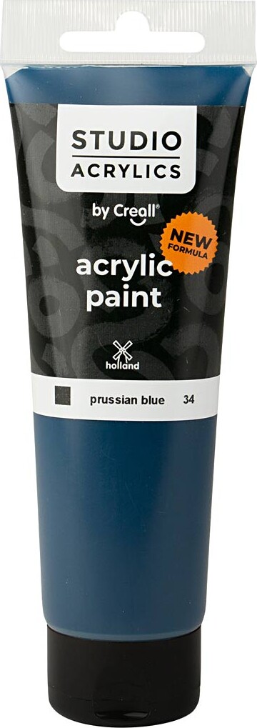 Creall Studio Acrylics - Akrylmaling - Dækkende - Preussisk Blå - 120 Ml