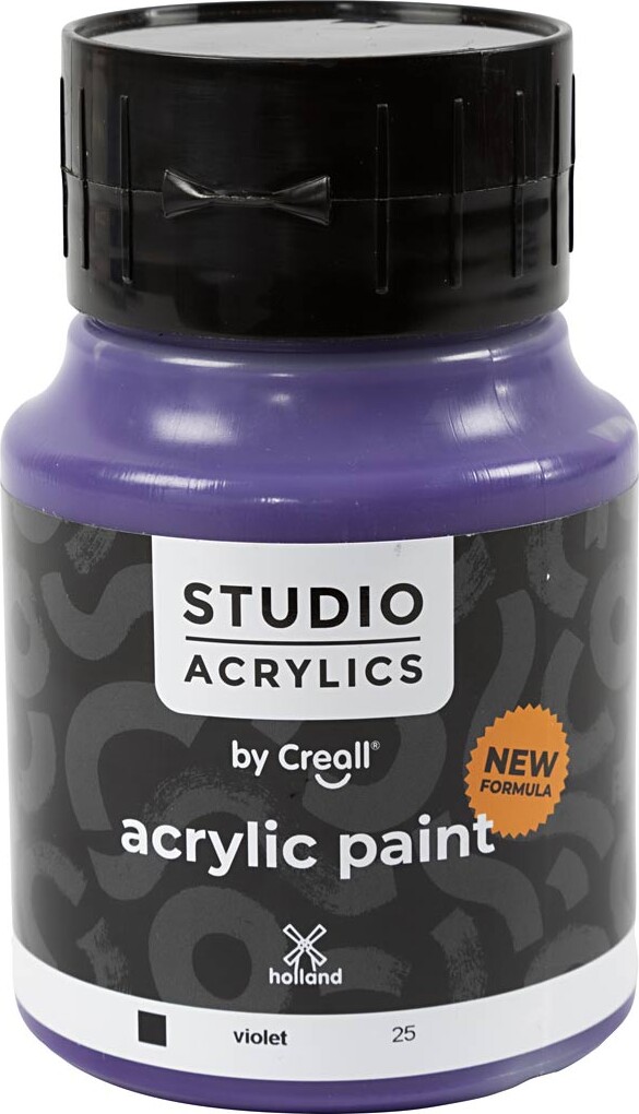 Creall Studio Acrylics - Akrylmaling - Dækkende - Violet - 500 Ml