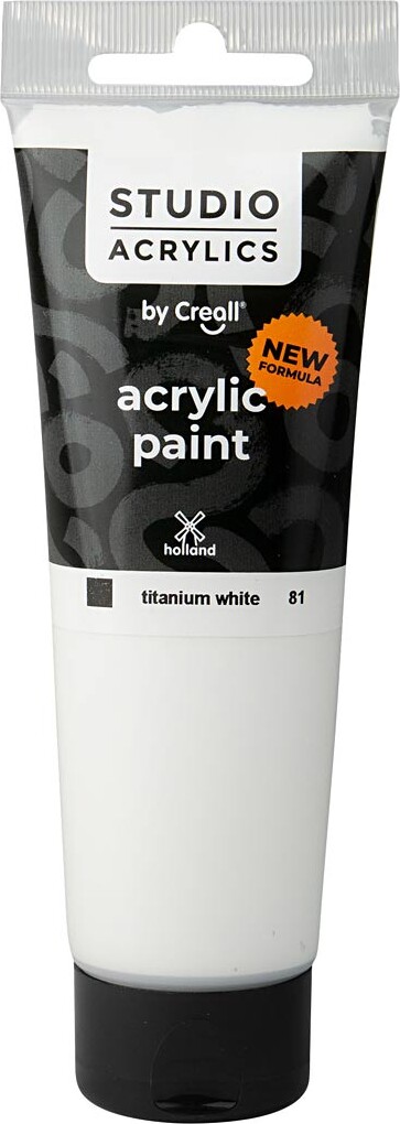 Creall Studio Acrylics - Akrylmaling - Dækkende - Hvid - 120 Ml