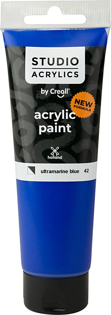 Creall Studio Acrylics - Akrylmaling - Halvdækkende - Ultramarine Blå - 120 Ml