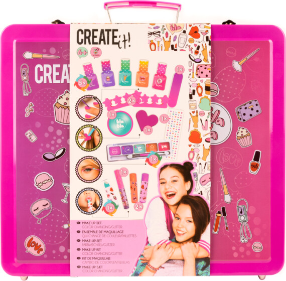 Create It! - Makeup Sæt I Kuffert Til Børn
