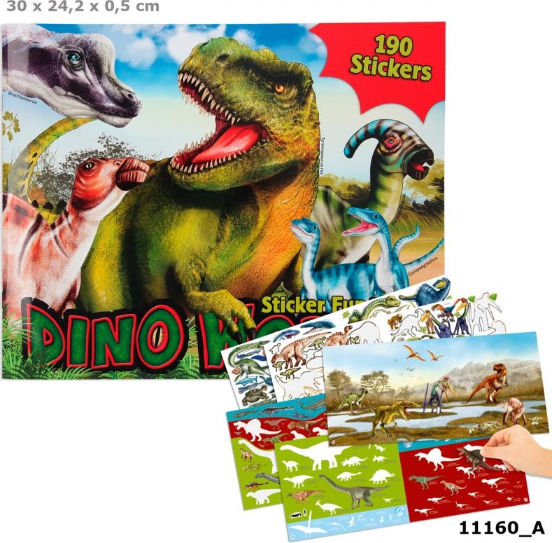 Billede af Dinosaur Klistermærker - 190 Stickers