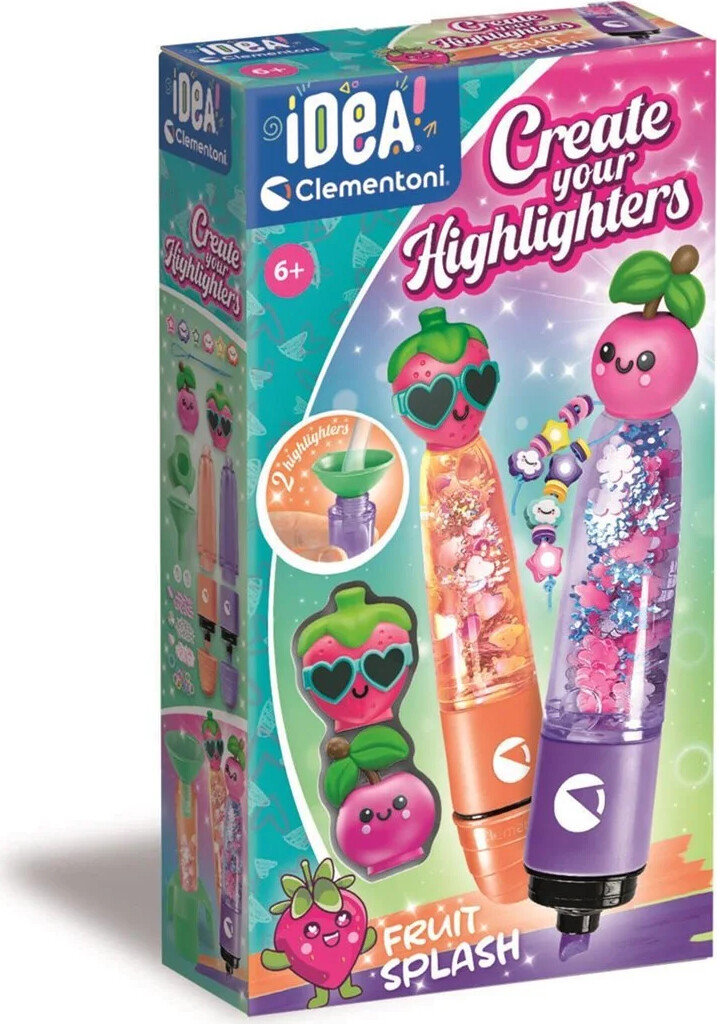 Idea Clementoni - Create Your Highlighters - Fruit Splash - 2 Stk.