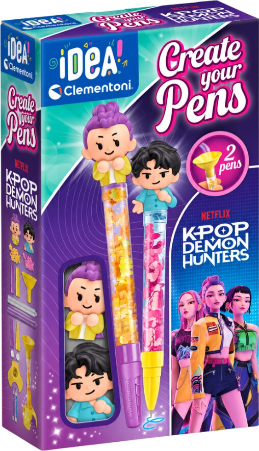 Idea Clementoni - Create Your Pens - K-pop Demon Hunters - Rumi & Jinu