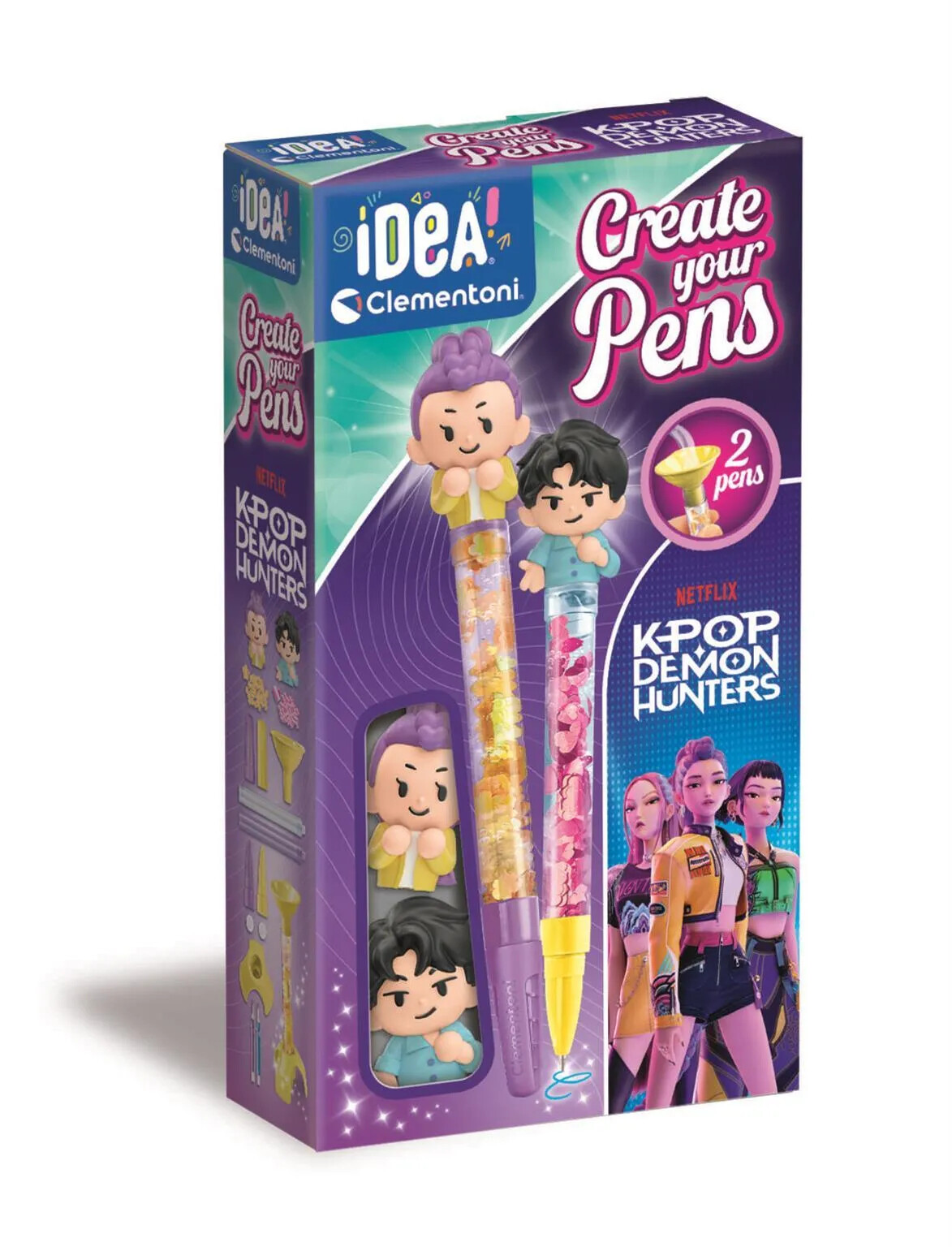 Idea Clementoni - Create Your Pens - K-pop Demon Hunters - Zoey And Mira