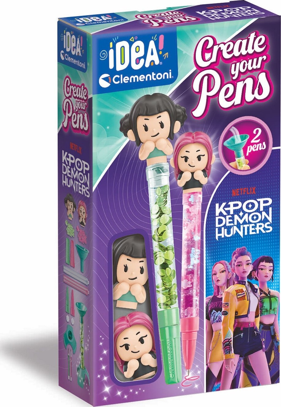 Idea Clementoni - Create Your Pens - K-pop Demon Hunters