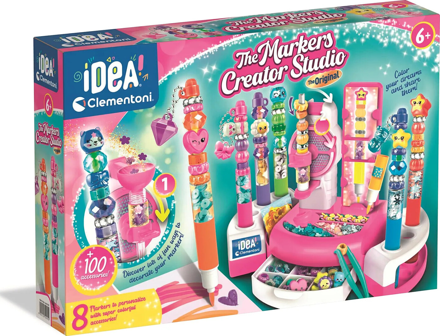 Idea Clementoni - The Markers Creator Studio - Lav Selv Tusser