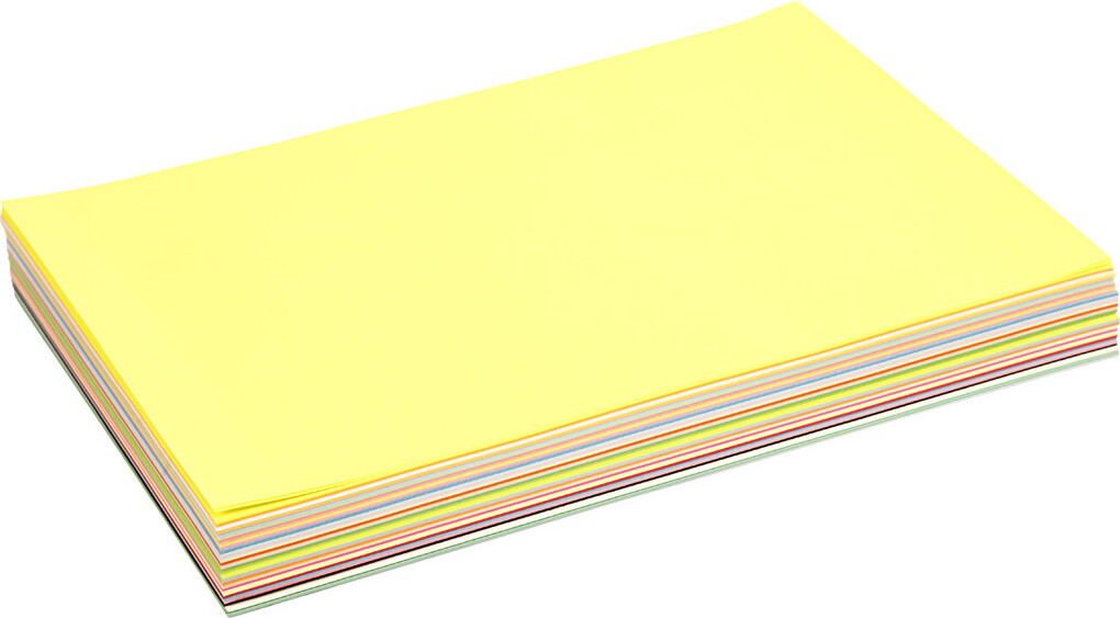 Billede af Creativ Papir - A4 - 210x297 Mm - 80 G - Assorterede Farver - 280 Assorterede Ark