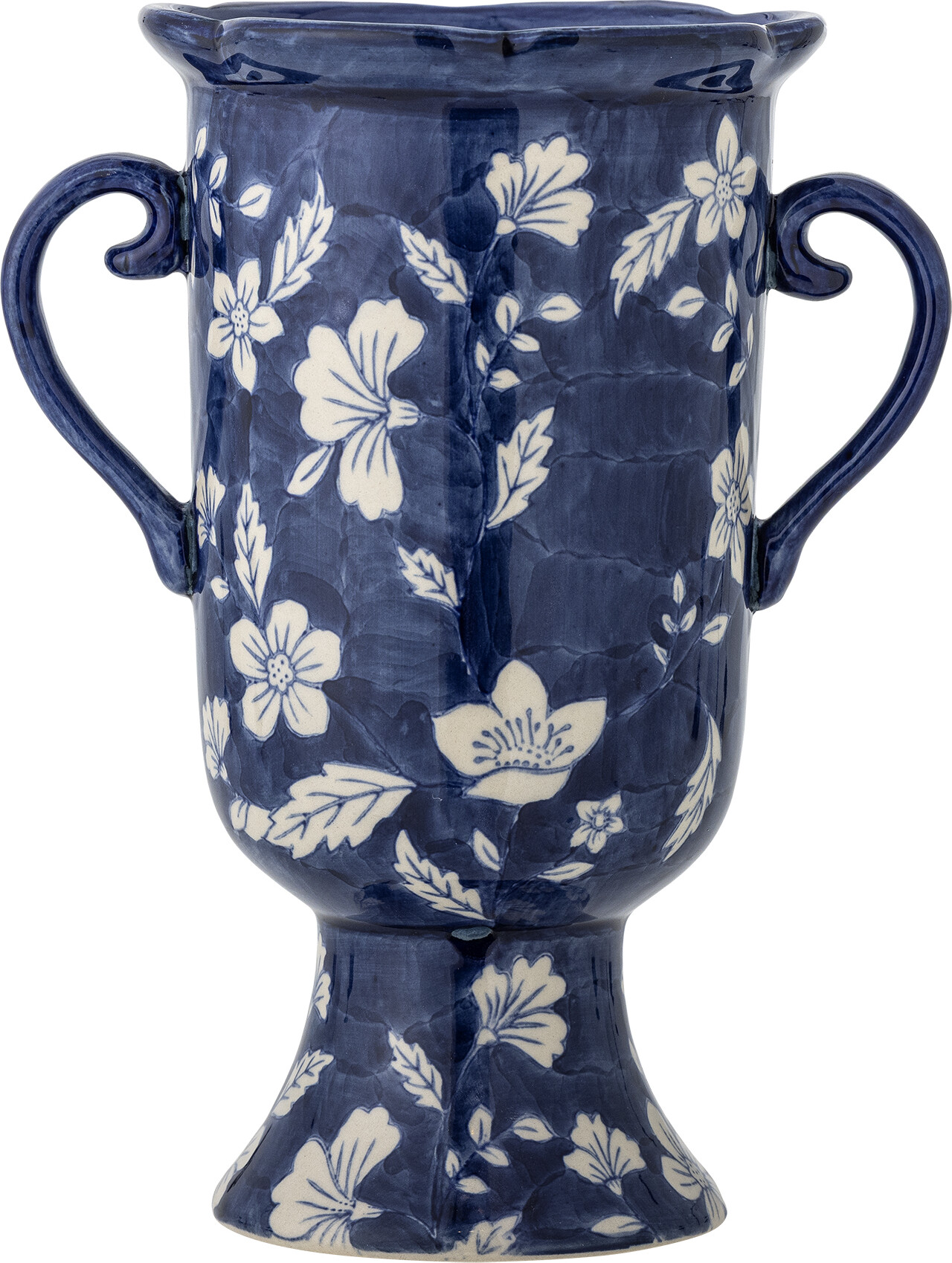 Creative Collection - Amara Vase - Blå - Stentøj