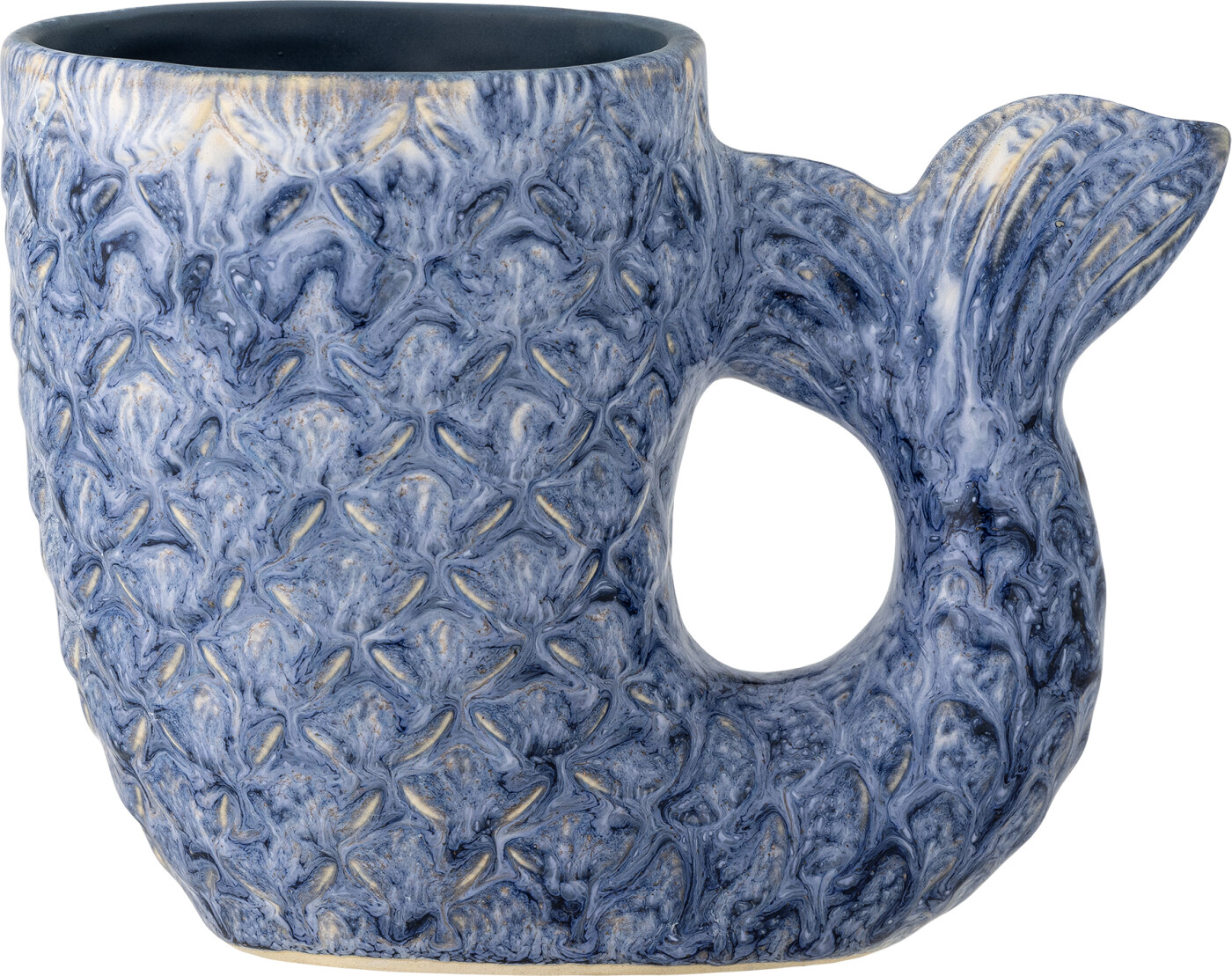 Creative Collection - Ariella Vase - Blå - Stentøj Keramik