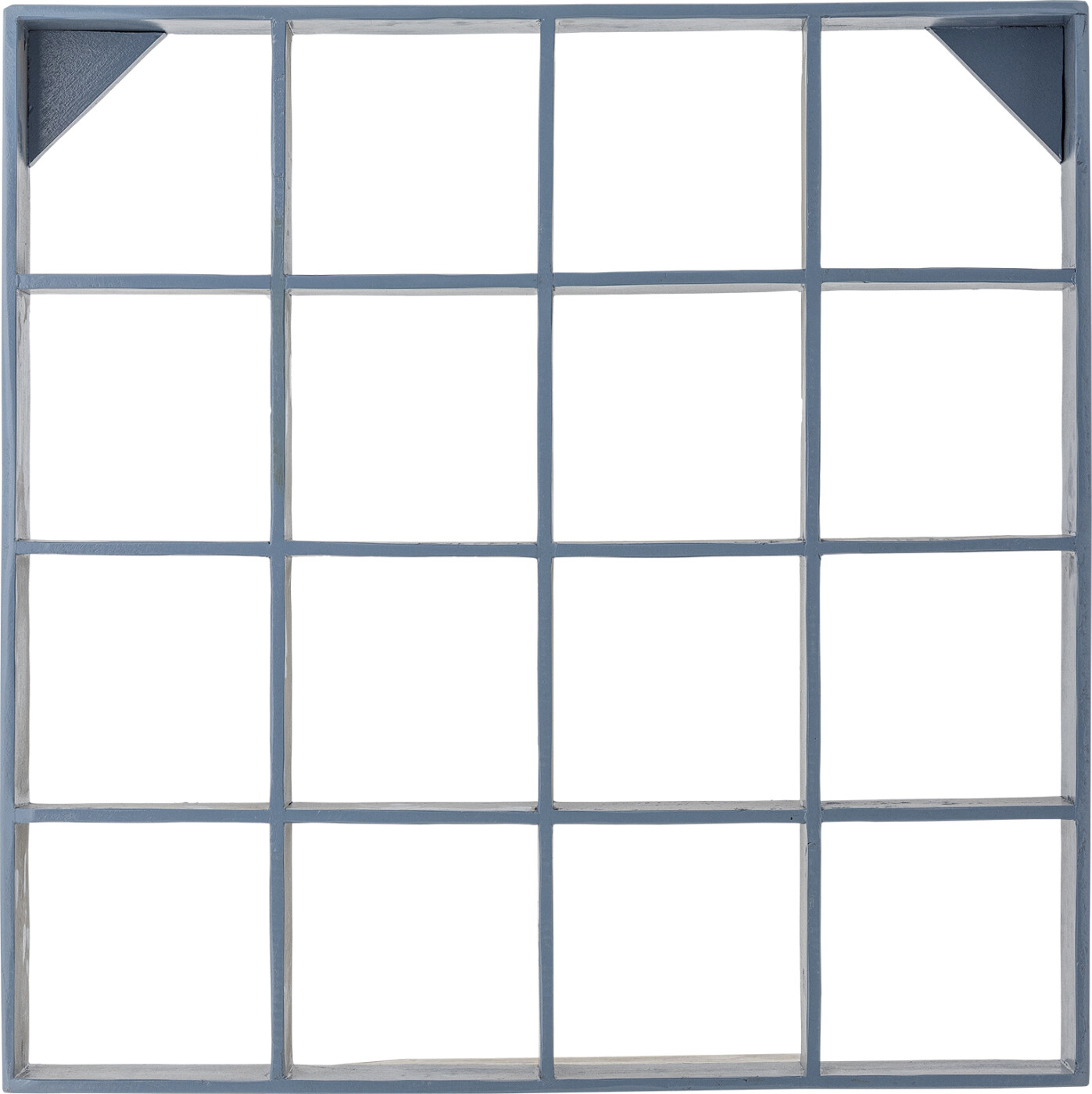 Bloomingville - Bekka Hylde, Blå, Genanvendt Træ, L70xH70xW10 cm