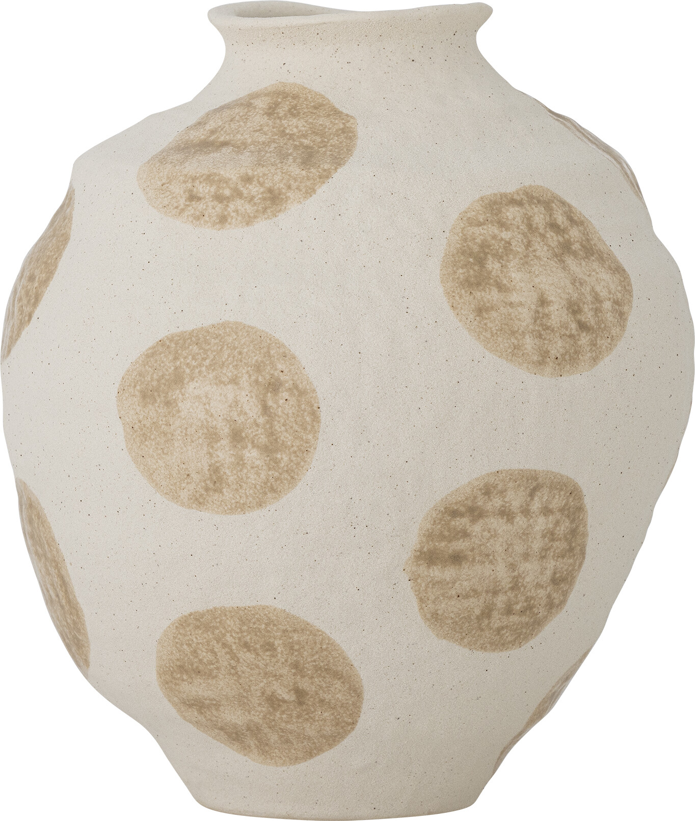 Creative Collection - Byron Vase - Natur - Stentøj Keramik - ø 17 Cm